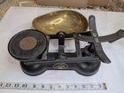 Vintage Salter Staffordshire Cast Iron Kitchen Scale Brass Scoop