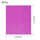 50 Pack Toner Reactive Foil 8 5 x11  A4 Foil Paper For Diy Craft rose Red