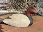 Canvasback Duck Decoy 16 5  Signed Waterfowl Collectible For Hunting And Display
