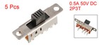 5pcs On on on 3 Position Dp3t 2p3t Panel Miniature Slide Switch 8 Pin Pcb Diy