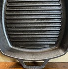 Lodge  5 Black Cast Iron Grill Bacon Steak Pan Square 10  Skillet Usa Ssgp     g   
