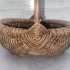 Buttocks Basket Handcrafted Egg Gathering Herb Harvest  Primitive