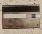 Customizable Metal Amex Card Big Chip Slot   Mg Strip - Silver 26 Novelty Design