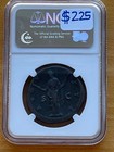 Roman Empire Faustina Sr 138-140 Ae Sestertius Ngc Choice Fine 5 5 3 5