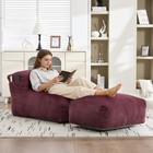 Big Bean Bag Chair For Adults Lounger Large Bean Bag Sofa Memory Foam Corduroy