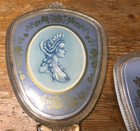 Vintage Vanity Set Pieces Brush Handheld Mirror Lucite Or Acrylic Brushes
