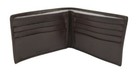 Alpine Swiss Bifold Genuine Leather Wallet Brown