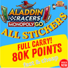 Mogo Stickers Go  all Stickers Available  For Monopoly Go super Fast Delivery