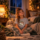 Stay Cozy Raccoon Kids T Shirt Cute Woodland Animal Sleepy Cozy Shirt