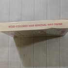 Rose-colored Hair Removal Wax Paper Strips 40 Pack For Legs Bikini Underarms