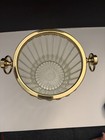 Vintage Mcm Classic Heavy Ribbed Glass Champagne Ice Bucket