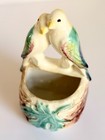 Wall Pocket Planter Lovebirds Japan Ceramic Mid Century Bird Vase 6 75 