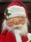Large 28    Annalee Mobilitee 1983 Santa Claus Christmas Doll Pipe Toy Bag Vintage