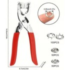 Buttons   Plier Tool Kits - Including 100 Pcs Metal Buckle   1 Pack Manual Plier