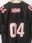 Vintage The Sopranos Hbo Tv Show Promo  04 Football Jersey Black Red Xl Rare