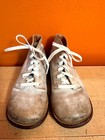 Vintage 1950s Stride Rite White Leather First Walker Baby Shoes Size 5c Usa