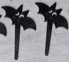 Set Of 12 Black Bat Cupcake Cake Toppers Halloween Party Decoration Picks