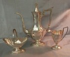 Gorham   Plymouth  3 Piece Sterling Tea Set No Monograms From 1948