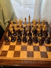 Tournament Nice Vintage Wooden Chess Set Soviet Ussr