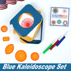 Spirograph Deluxe Tin Set Draw Spiral Designs Interlocking Toys Gears Wheels 9x