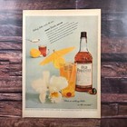 1954 Old Forester Bourbon Vintage Print Ad Frosty Collins Drink