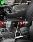 Fit 2013-2025 Dodge Ram 1500 2500 3500 Jump Seat Console Armrest Cover Pad Black