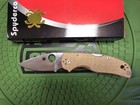 Spyderco Native 5 Cpm-cruwear Satin Blade Brown Micarta Handles C41mpcw5