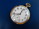 Elgin Pocket Watch 16 Size Antique Silverode Case Working 15 Jewels