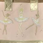Pottery Barn Kids Pink Gold Metallic Girls Ballerina Ballet Dance Bag Tote