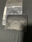 Coach Slim Id Card Case In Signature Canvas Charcoal black Nwt Unused