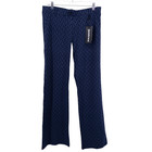 Nwt Betabrand Womens Dress Pant Bootcut Yoga Pants Large Navy Blue Knit Pull On