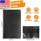 Server Book For Waitress  Leather Waitress Book  Black Serving Books With Zipper