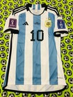 Rare Adidas Argentina Home Soccer Jersey World Cup Final 2022 Lionel Messi S