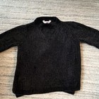 No Boundaries Black Solid Knit Collared Pullover Sweater Long Sleeve Xs Juniors
