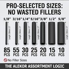 Alekor 3 1 Dual Wall Heat Shrink Tubing Kit 240 Pcs Black
