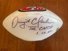 Dwight Clark Signed Autographed Football Inscription The Catch 49ers Coa Qty