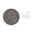 100pc   5mm Sterling Silver Closed Jump Rings  20 Gague Closed Soldered Rings