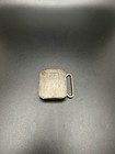Vintage Men s Solid Sterling Silver Belt Buckle With Engraved Monogram 16 3g