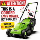 Steelite 13 Inch 11-amp Corded Electric Lawn Mower With 8-gallon Collection Bag