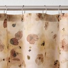 Linen Warm Washed Floral Shower Curtain - Casaluna