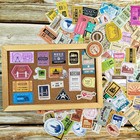Prstincol 300 Pcs Vintage Travel Stickers Ticket And 300