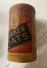 Vintage 1930 Quaker Oats Canister  Great Color  Advertisement  
