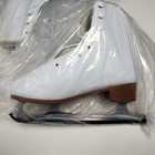 Ahmylion Figure Ice Skates For Beginners Lace Up Comfortable Women s Sz 7 White