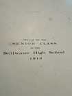1916 Stillwater Oklahoma High School Yearbook    bronze And Blue    Rare Antique