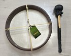 Mid-east Fd12 Dobani Pretuned Goatskin Head Wood Frame Drum W  Beater 12 x2 