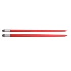 1 2 Pack Black   Red 49  Hay Spike Bale Spear 4500lb Capacity Fork For Tractor