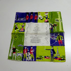 Vintage Advertising Swissair Airlines Menu Hankie Handkerchief