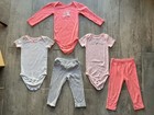 Baby Girl Toddler Bodysuit   Pants New 5 Piecenoutfit Set Cotton Pink Adored 18m