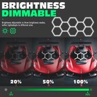 Led Hexagon Garage Lights Dimmable 6500k Car Detailing Shop Light For Garage