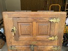 Antique 1910s Oak Bernard Gloekler Eclipse Ice Box Refrigerator Pittsburgh Pa